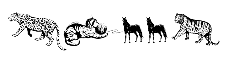 SilhouettesAnimalish  Free Fonts Download