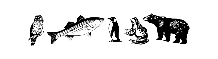 SilhouettesAnimalish  Free Fonts Download