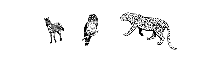 SilhouettesAnimalish  Free Fonts Download