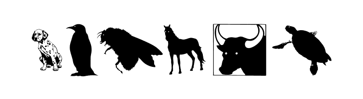 SilhouettesAnimalish  Free Fonts Download