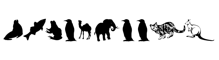 SilhouettesAnimalish  Free Fonts Download