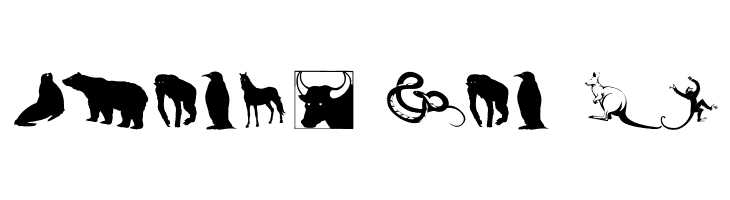 SilhouettesAnimalish  Free Fonts Download