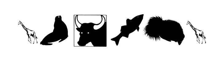 SilhouettesAnimalish  Free Fonts Download