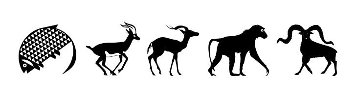 LandAnimals  Free Fonts Download