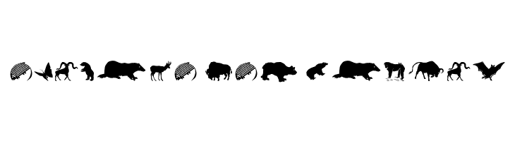 LandAnimals  Free Fonts Download