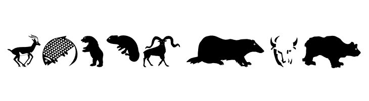 LandAnimals  Free Fonts Download
