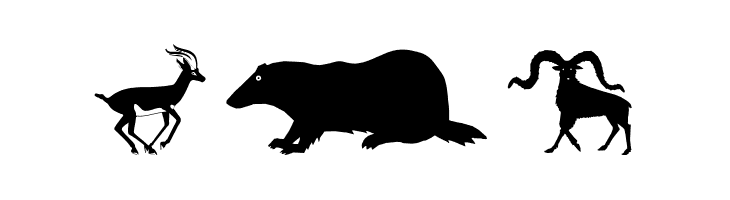 LandAnimals  Free Fonts Download