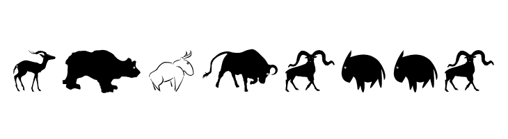 LandAnimals  Free Fonts Download