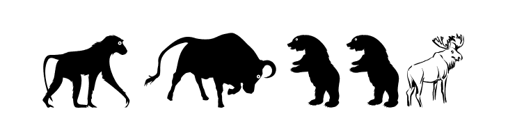 LandAnimals  Free Fonts Download