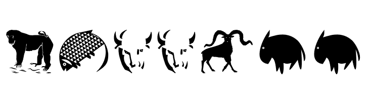 LandAnimals  Free Fonts Download