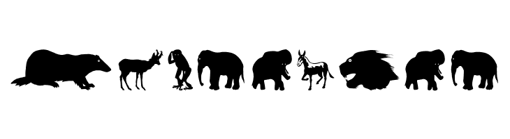 LandAnimals  Free Fonts Download