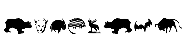 LandAnimals  Free Fonts Download