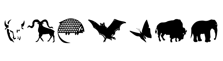 LandAnimals  Free Fonts Download