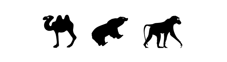 LandAnimals  Free Fonts Download