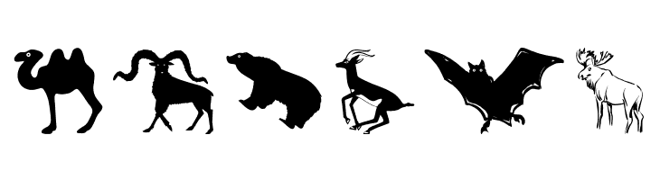 LandAnimals  Free Fonts Download