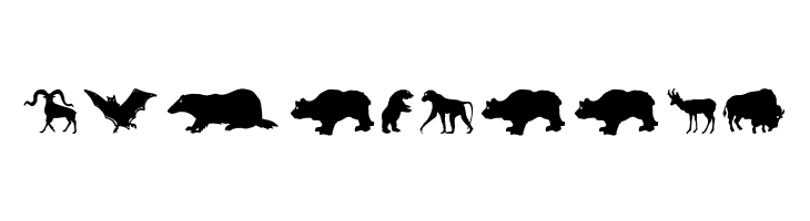 LandAnimals  Free Fonts Download