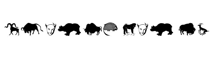 LandAnimals  Free Fonts Download