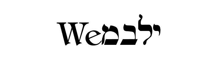 hebrew  Free Fonts Download