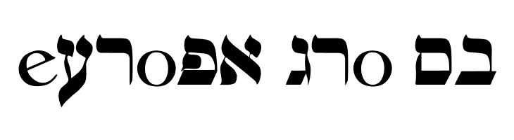 hebrew  Free Fonts Download