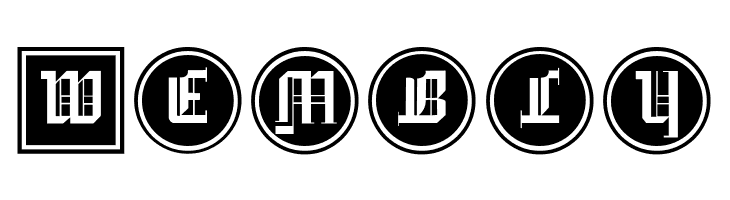 GotikaButtonsDrei  Free Fonts Download