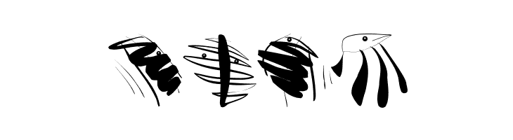 KritzelBirds  Free Fonts Download