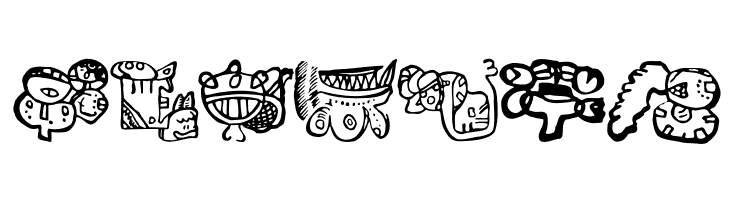 EighteenMayanMonths  Free Fonts Download