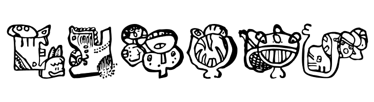 EighteenMayanMonths  Free Fonts Download