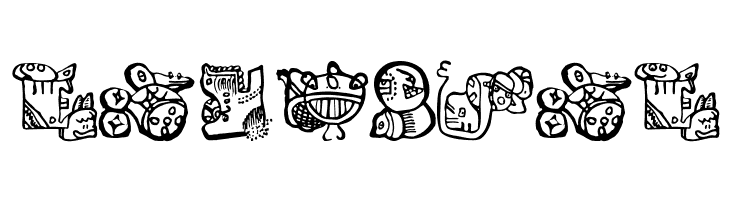 EighteenMayanMonths  Free Fonts Download