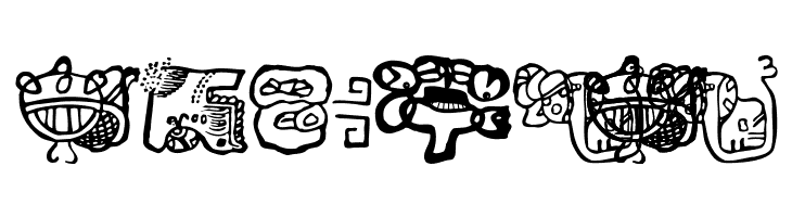 EighteenMayanMonths  Free Fonts Download