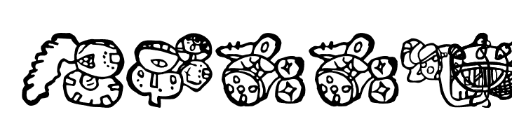 EighteenMayanMonths  Free Fonts Download