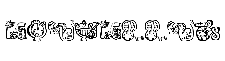 EighteenMayanMonths  Free Fonts Download