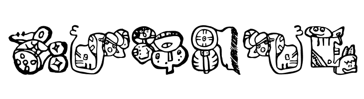 EighteenMayanMonths  Free Fonts Download