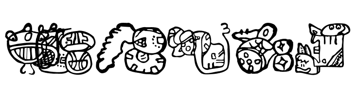 EighteenMayanMonths  Free Fonts Download