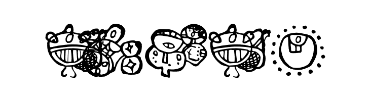 EighteenMayanMonths  Free Fonts Download