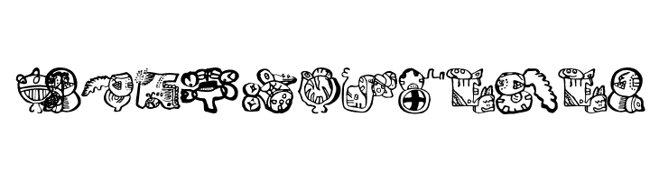 EighteenMayanMonths  Free Fonts Download