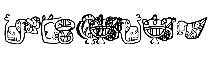 EighteenMayanMonths  Free Fonts Download