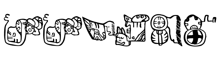 EighteenMayanMonths  Free Fonts Download