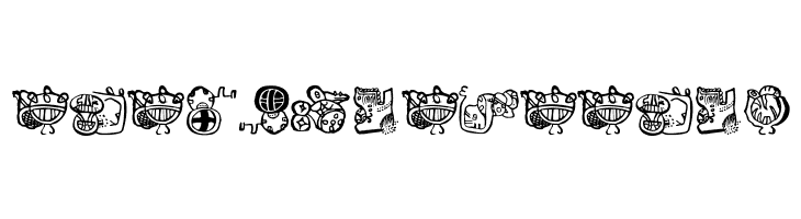 EighteenMayanMonths  Free Fonts Download