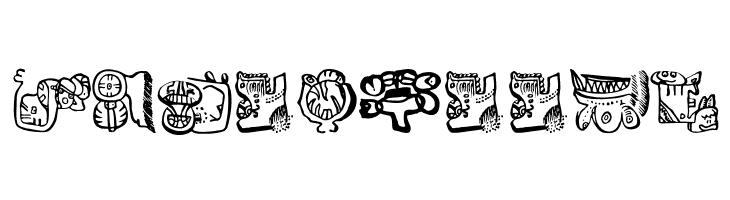 EighteenMayanMonths  Free Fonts Download