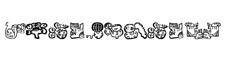 EighteenMayanMonths  Free Fonts Download