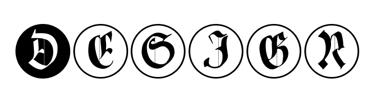 CuxhavenInitialsRound  Free Fonts Download