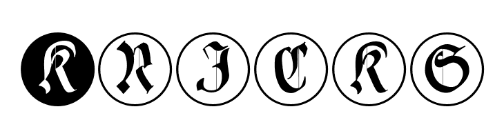 CuxhavenInitialsRound  Free Fonts Download