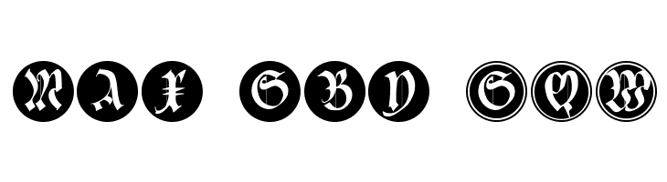 CuxhavenInitialsRound  Free Fonts Download