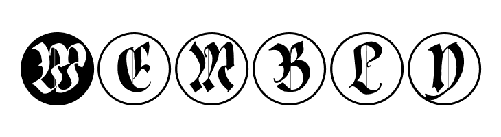 CuxhavenInitialsRound  Free Fonts Download