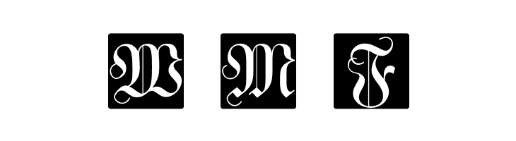 WittewittMajuscles-FlourishBricks  Free Fonts Download