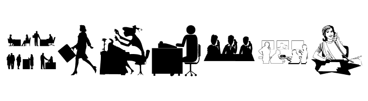BusyPeople01  Free Fonts Download