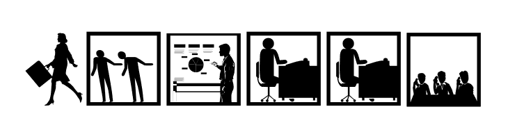 BusyPeople01  Free Fonts Download