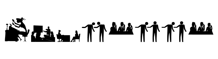 BusyPeople01  Free Fonts Download