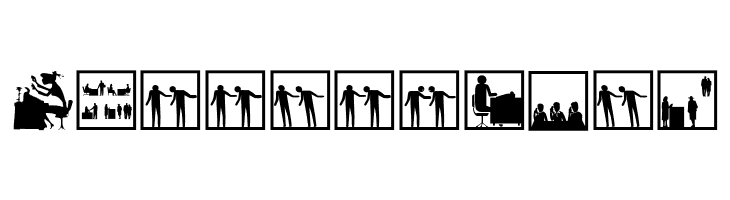BusyPeople01  Free Fonts Download