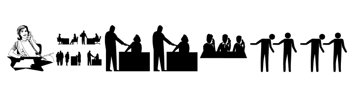 BusyPeople01  Free Fonts Download